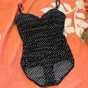 Miraclesuit Polka Dot Sz Lg